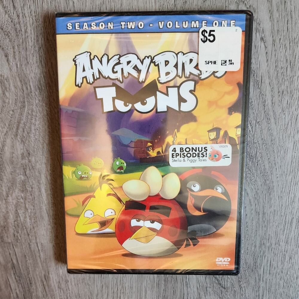 NWT SEALED Angry Birds Toons DVD Children's Animated TV Show Season 2 Volume 1